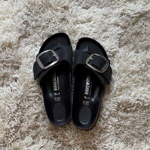 Birkenstock Kids Black Slide Sandals